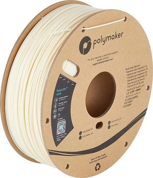 Poly Filament Polymaker PolyLite ASA 1,75mm 1kg - Natural}
