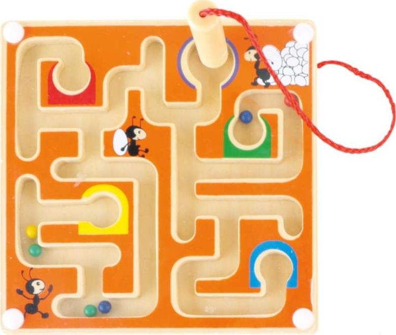 Small Foot Magnetyczny mini labirynt w kolorze pomarańczowym