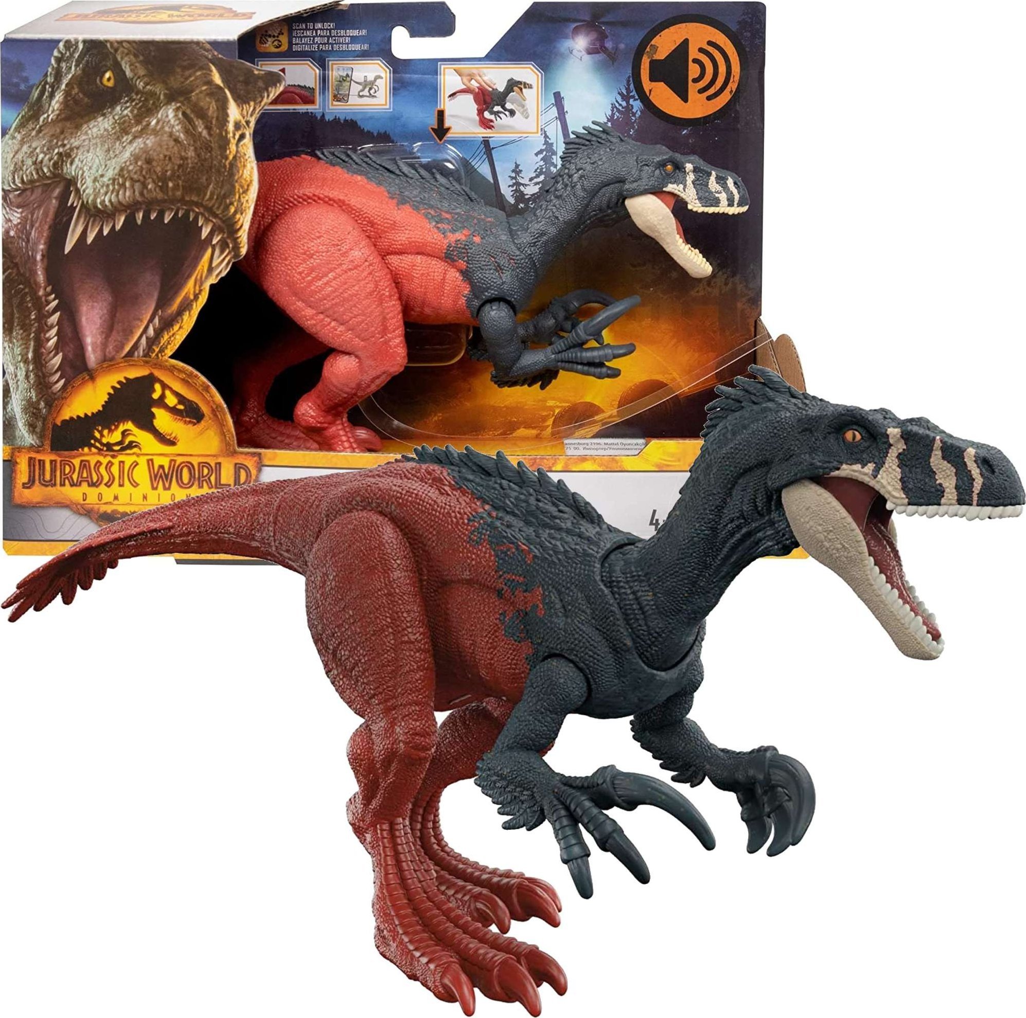 Figurka Mattel Jurassic World Roar Strikers Megaraptor Mini-Play Figure