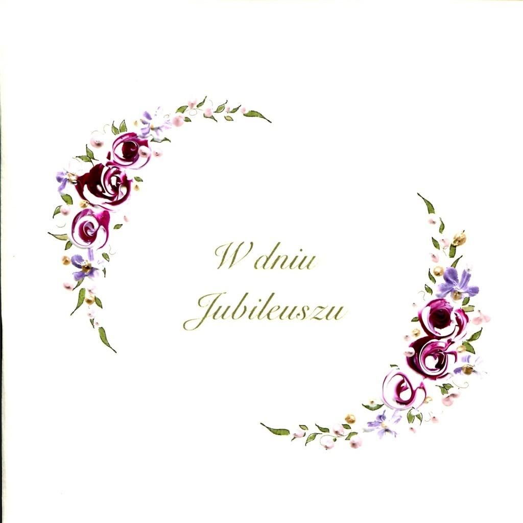 MAK Karnet Jubileusz Kwadrat J02 - Kwiaty