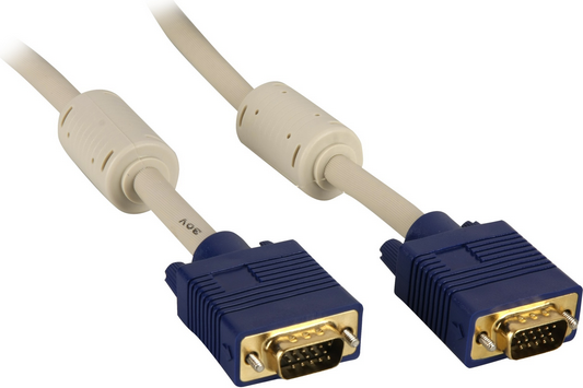 Kabel Goobay D-Sub (VGA) - D-Sub (VGA) 10m granatowy (93379)