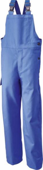 Planam Spodnie spawalnicze, rozmiar 56, 360 g/m, niebieski królewski