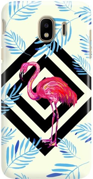 FunnyCase ETUI NADRUK FLAMING LIŚCIE SAMSUNG GALAXY J4 2018