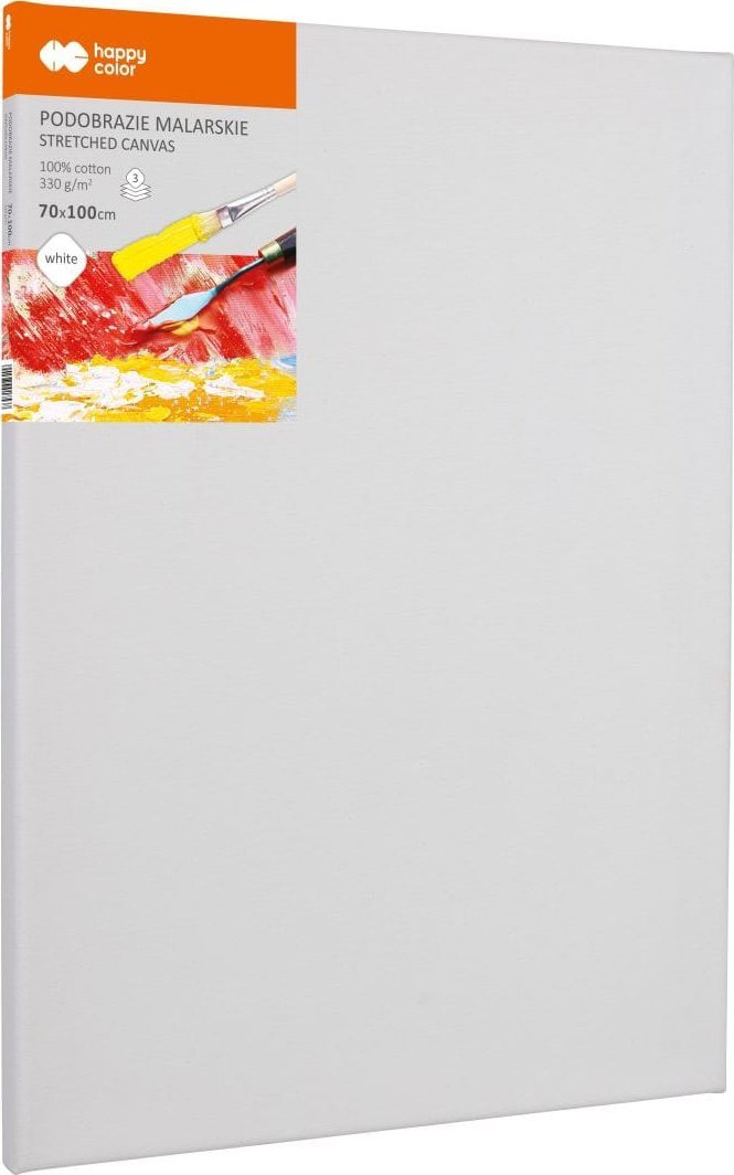 Podobrazie malarskie bawełniane 70X100cm, płótno 330gsm, Happy color
