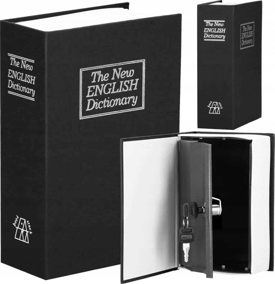 ExtraLink EXTRALINK HOME SEJF KSIĄŻKA SŁOWNIK METALOWA KASETKA NA PIENIĄDZE KLUCZE STALOWA SKRYTKA S-405