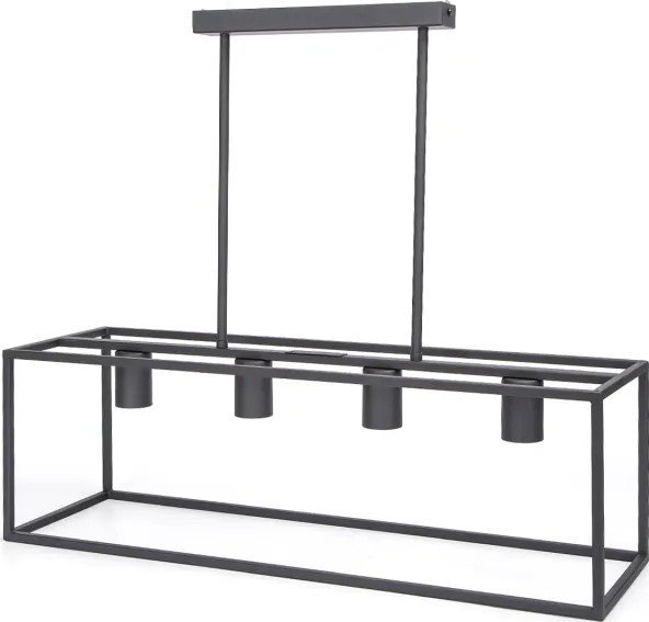 Lampa wisząca Aigostar 4-punktowa metalowa lampa wisząca z regulowanym drążkiem, E27 4-punktowa metalowa lampa wisząca z regulowanym drążkiem, E27