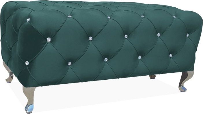 Signal Ławka HESTIA VELVET zielona