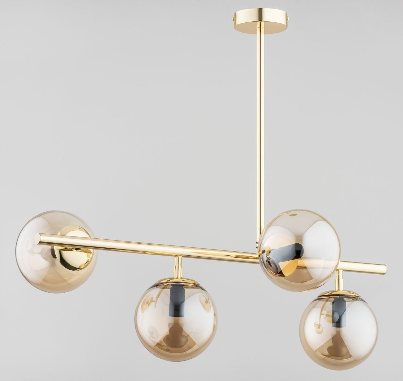 Lampa wisząca Alfa Lungo 63030 lampa wisząca zwis 4x40W E14 złota