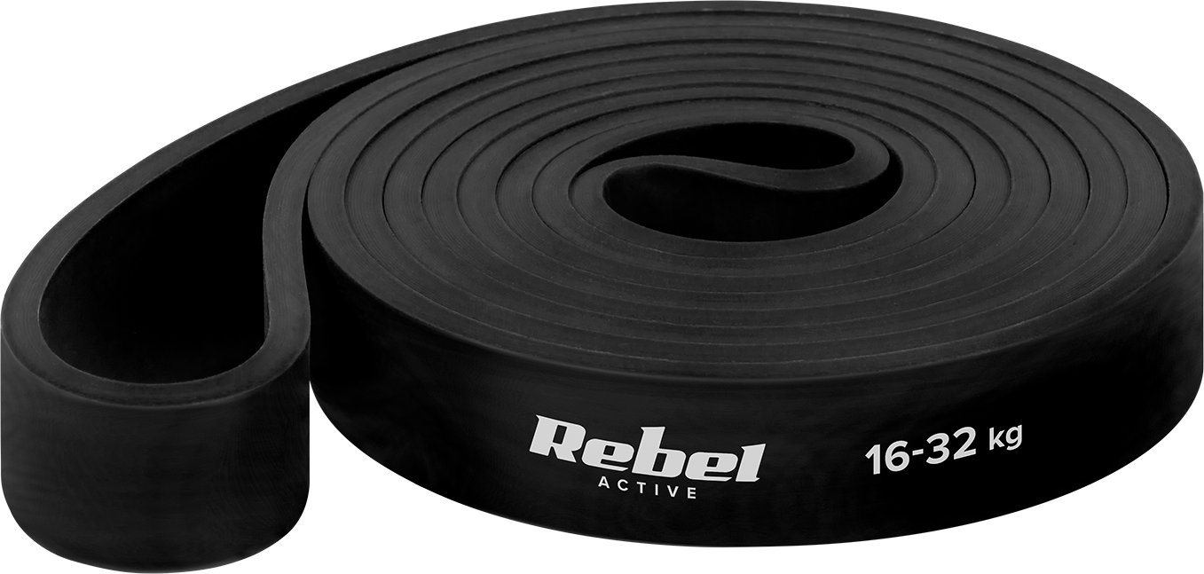 Rebel Guma do ćwiczeń TPE - Power Band PT-3, czarny 16-32 kg