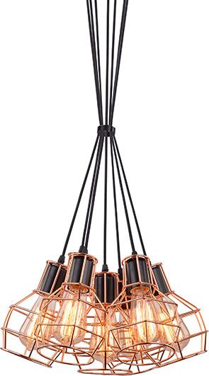 Lampa wisząca Azzardo CARRON industrial miedź (AZ2142)