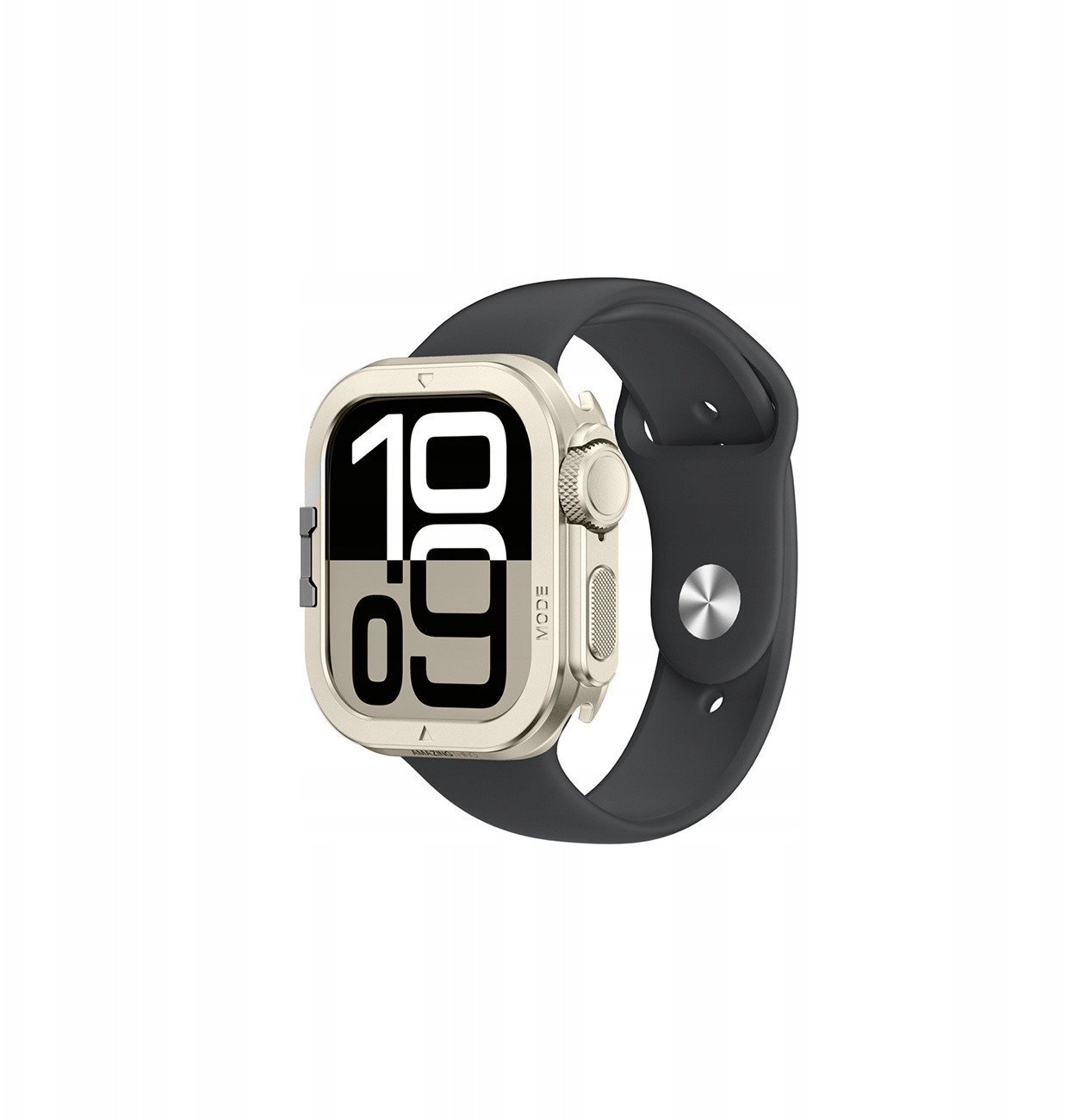 Etui metalowe AMAZINGTHING Titan Pro na Apple Watch 11 46mm aluminiowe - tytanowe