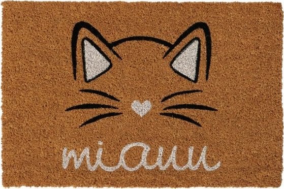 Wycieraczka z włókna kokosowego MIAUU, 60 x 40 cm