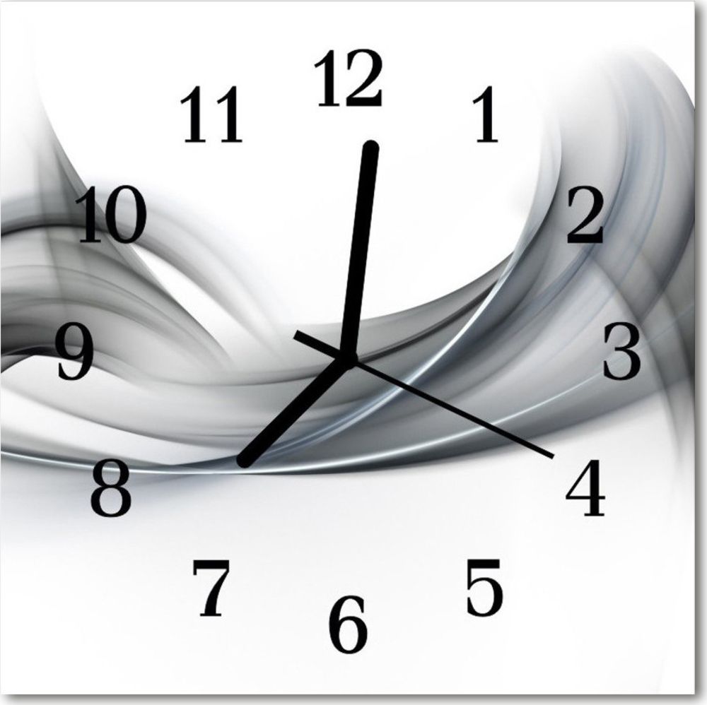 Tulup Zegar szklany kwadratowy Abstrakcja 30x30 cm -46664928