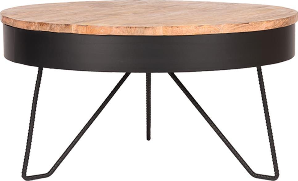 LABEL51 LABEL51 Stolik kawowy Saran, 80x80x43 cm, drewniano-czarny