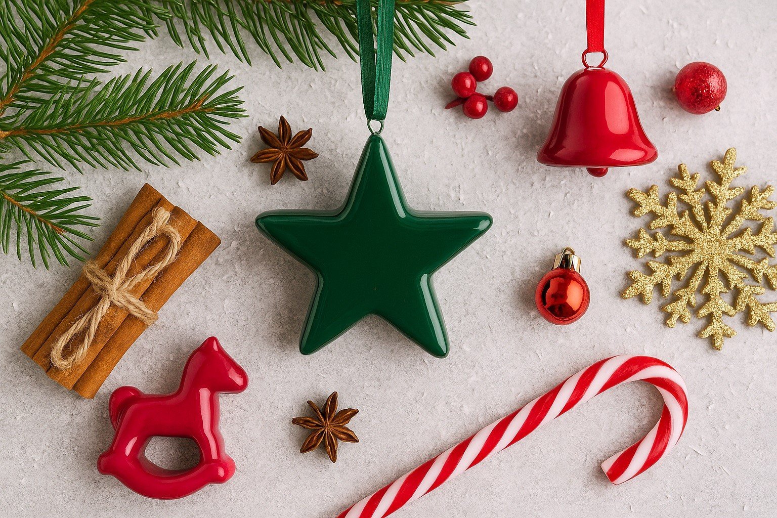 Zawieszka ceramiczna gwiazdka zielona 87221