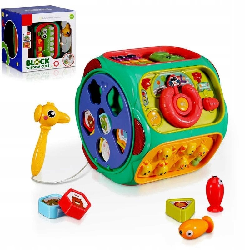 Bounn Zabawka sensoryczna sorter sześcian 8w1 dla dzieci