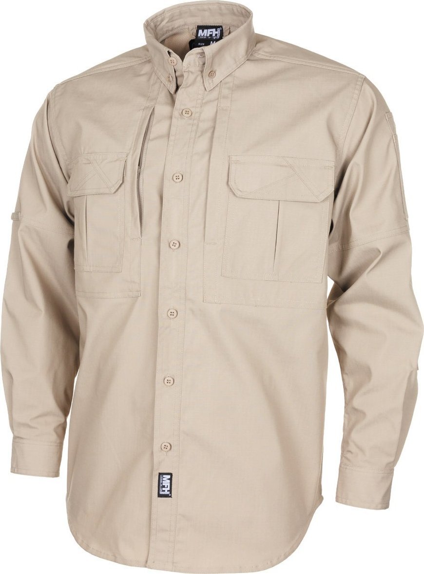 Fox TAKTYCZNA KOSZULA MFH POWLEKANA TEFLONEM PIASKOWA M