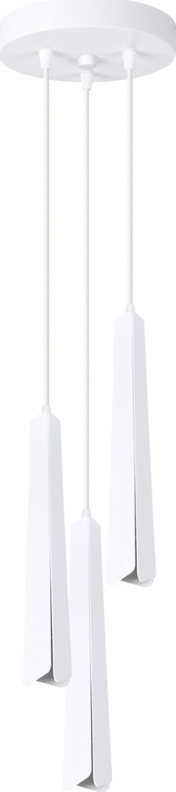 Lampa wisząca Sollux Lighting SOLLUX Lampa wisząca PRYSM 3P biała 3 x G9 SL.1398