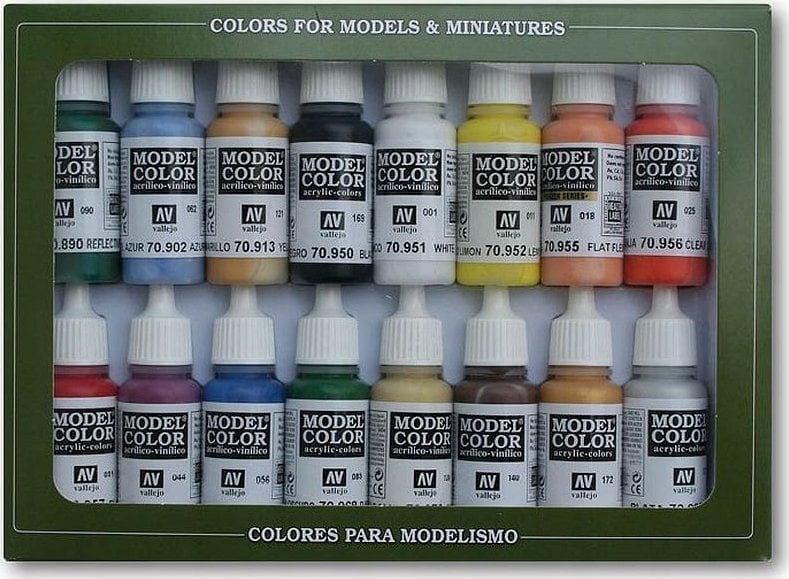 Vallejo Vallejo: 70.140 - Model Color - Figure - Basic Colors USA (16 x 18 ml)
