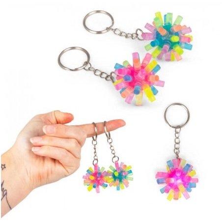 Brelok z kolcami świecący MIX