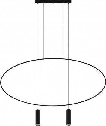 Lampa wisząca Thoro LAMPA wisząca HOLAR TH.017B metalowa OPRAWA owalny ZWIS tuby białe