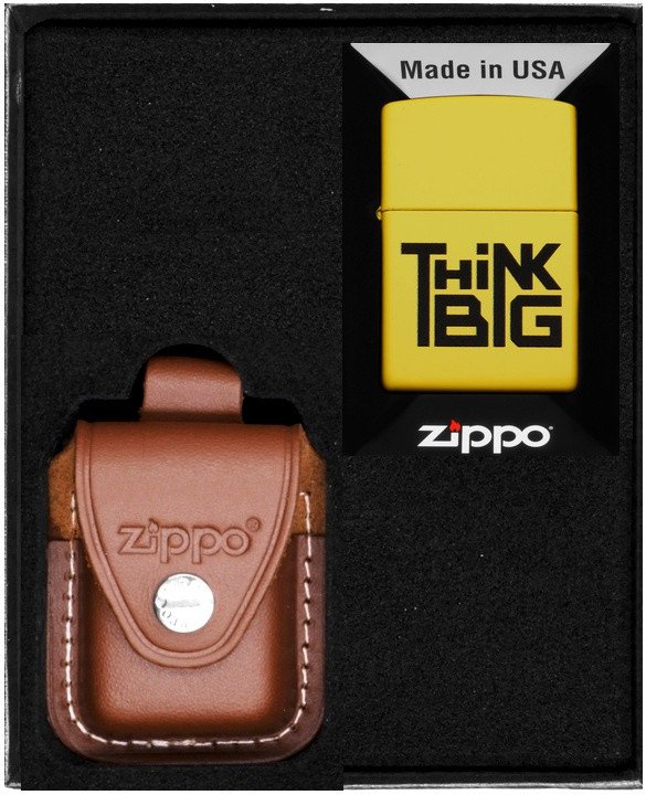 Zestaw ZIPPO Zapalniczka THINK BIG DESIGN Prezentowy No2