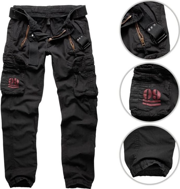 Surplus Surplus Spodnie Bojówki Royal Traveler Slimmy Czarne S