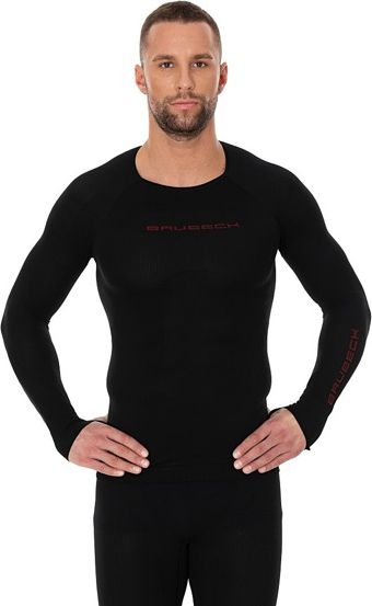 Brubeck Koszulka motocyklowa 3D Motorbike PRO z długim rękawem czarna r. S (LS13090)