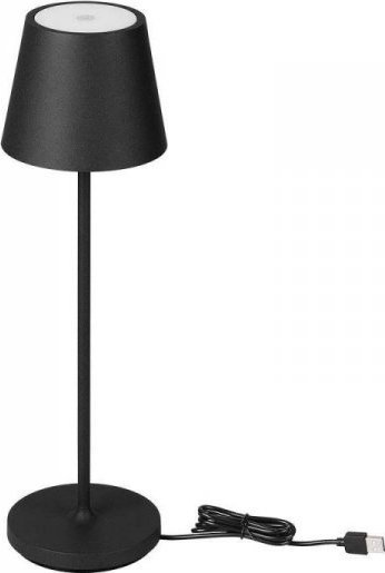 Lampka biurkowa V-TAC Lampka Biurkowa Nocna V-TAC 1,5W LED Ładowanie Ściemnianie IP54 Czarna VT-7997 3000K 150lm