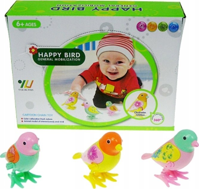 Hipo Ptaszek nakręcany 3kol 12/disp H12898 31867