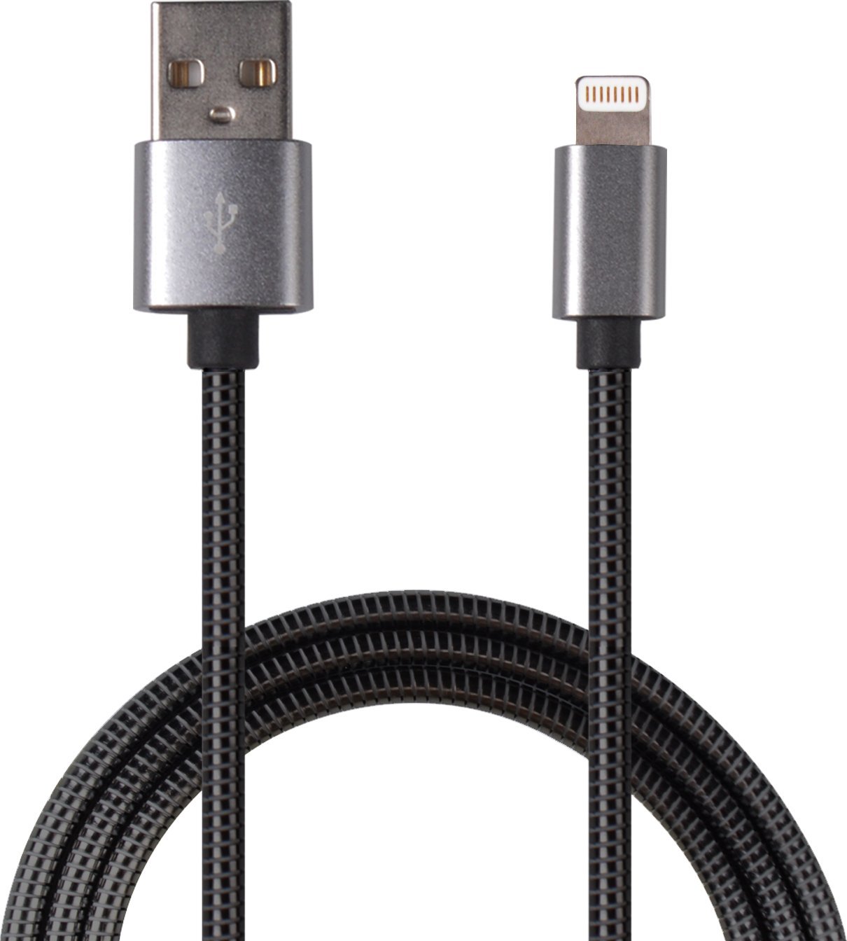 Kabel USB 2GO Lightning - USB-B 1 m Szary (795810)