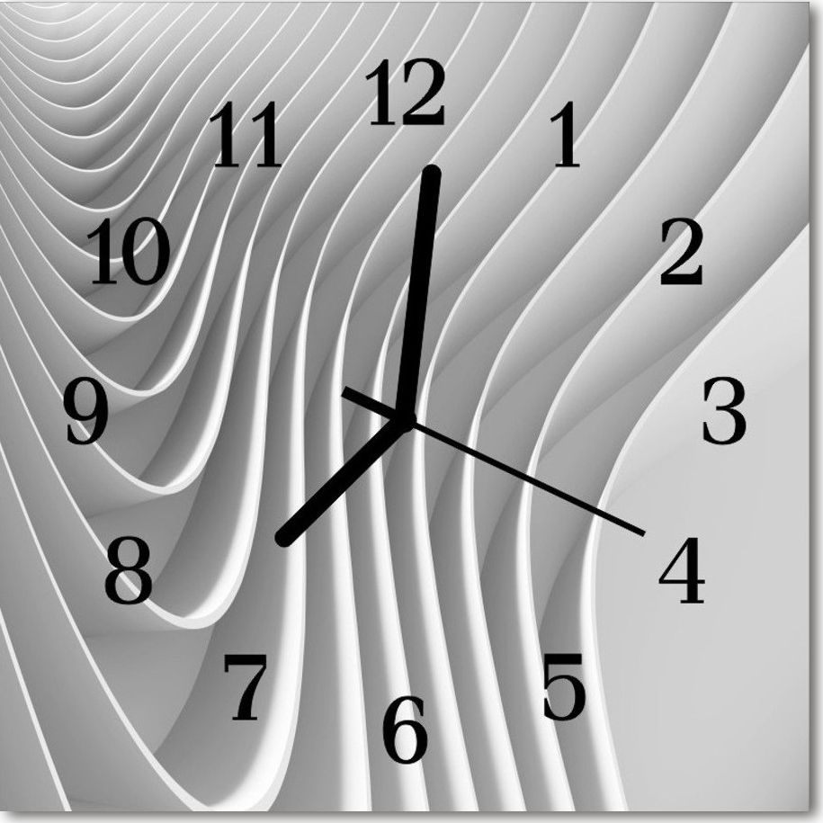 Tulup Zegar szklany ścienny Cichy Abstrakcja Sztuka 30x30 45561555