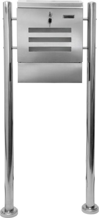 Tuin Skrzynka na listy stojąca ze stali nierdzewnej 120 cm