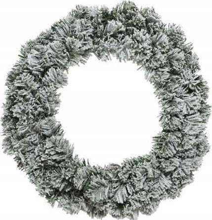 Dekoracja świąteczna Kaemingk Wieniec świąteczny dekoracyjny ze śniegiem 60 cm
