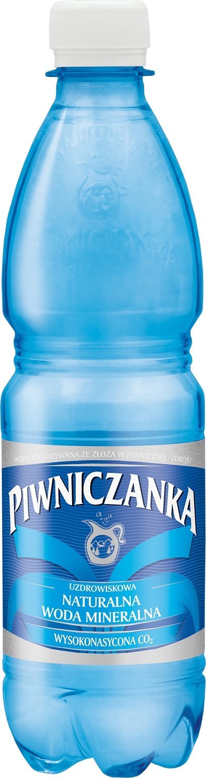 Woda PIWNICZANKA Naturalna woda mineralna wysokonasycona CO2 0,5 l