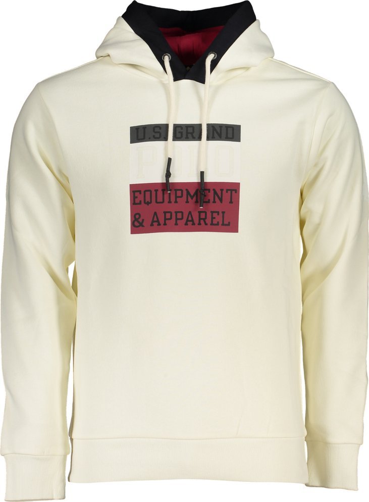 U.S. Grand Polo BIAŁA BLUZA MĘSKA BEZ ZAMKA, US GRAND POLO L