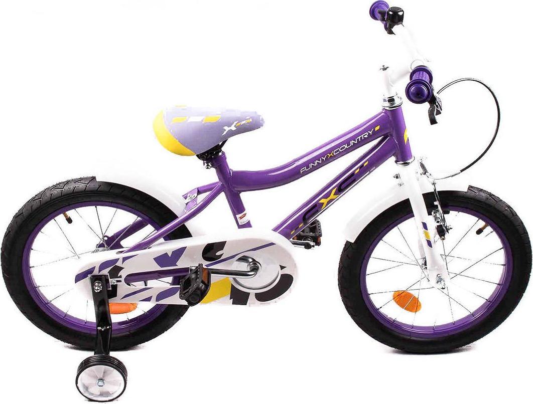 FXC Rower BMX-16" Boy fioletowo-biały