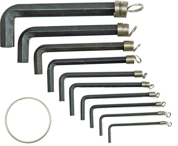 Vorel Zestaw kluczy imbusowych hex typ L 1,5-10mm 10szt. (56390)