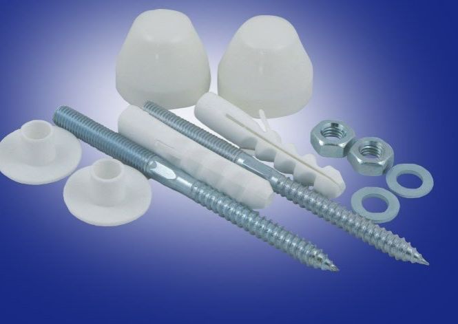 Onnline Śruby mocujące do pisuaru białe (B-693891)