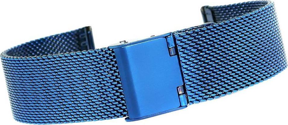 Kemer Bransoleta IPBL Niebieska Mesh 18 mm JK18BL