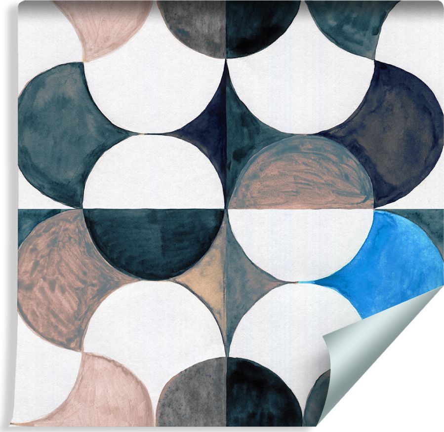 Muralo Tapeta GEOMETRYCZNA - Abstrakcja Malowana Akwarelą