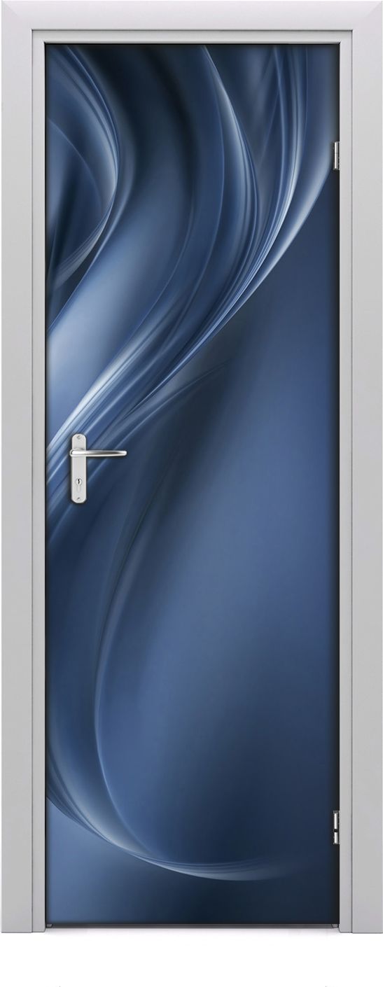 Tulup Fototapeta samoprzylepna na drzwi 75 x 205 cm Abstrakcjyna fala