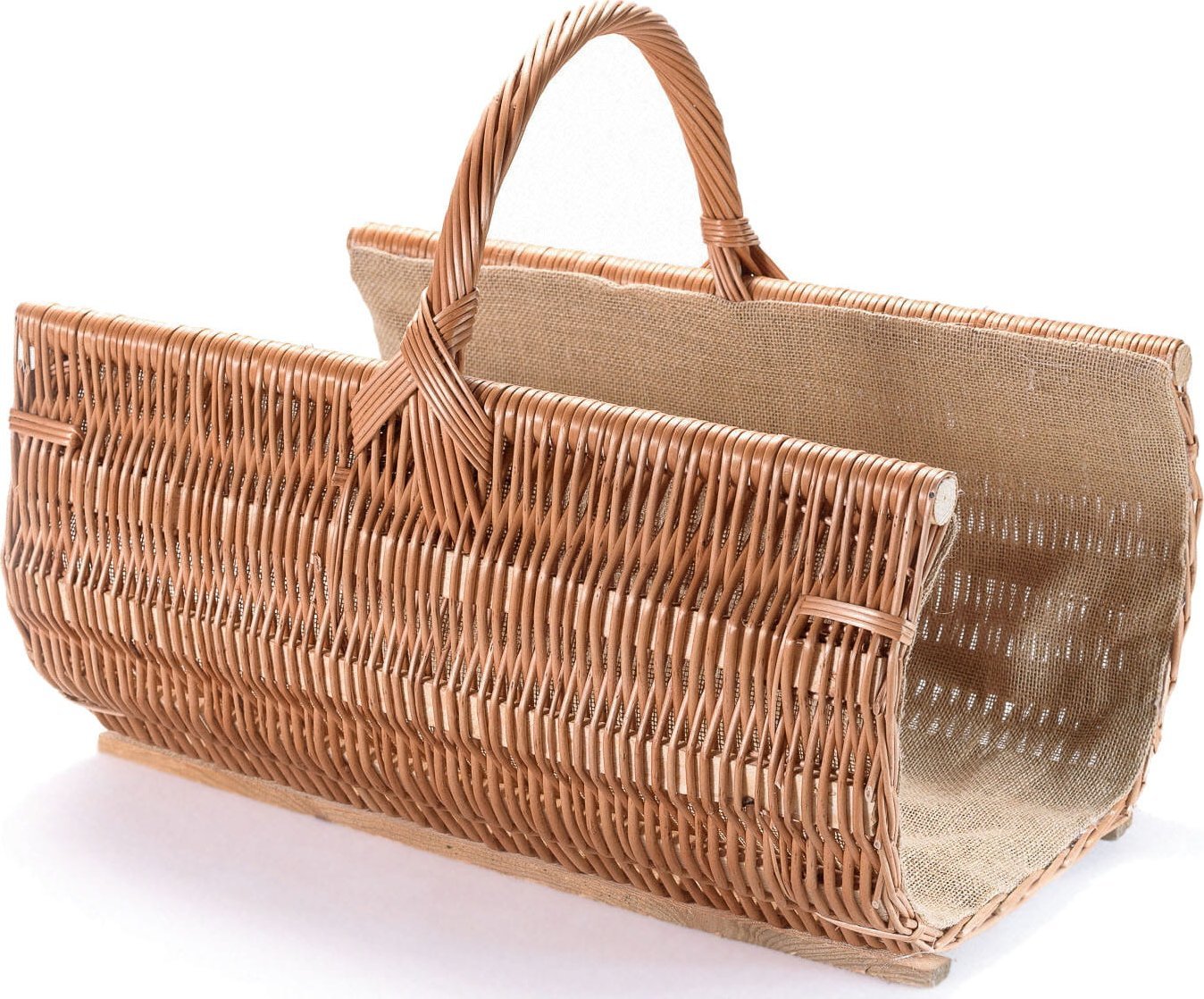 Wiklinowy Świat Kosz wiklinowy na drewno do kominka stojak na drzewo opałowe koszyk kominkowy