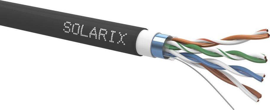 Solarix Solarix CAT5E FTP PVC + PE Fca podwójna obudowa 305m / cewka
