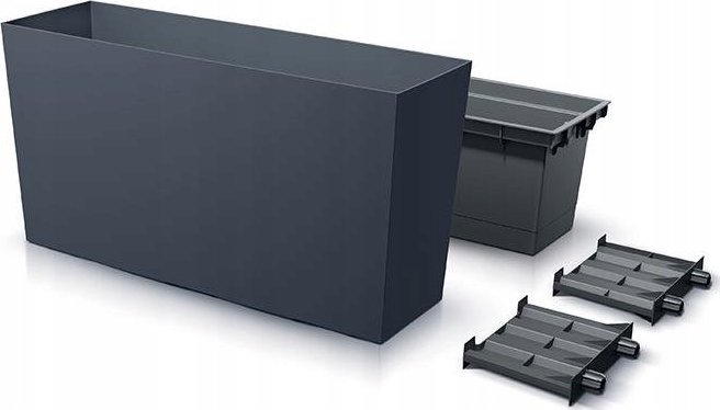 Prosperplast Doniczka skrzynia balkonowa Urbi DUC800M Antracyt