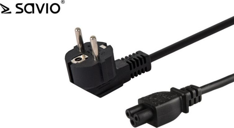 Kabel zasilający Savio Przewód zasilający do laptopa koniczynka SAVIO CL-67 1,2m, wielopak 10 szt., 3pin-SAVIO CL-67Z