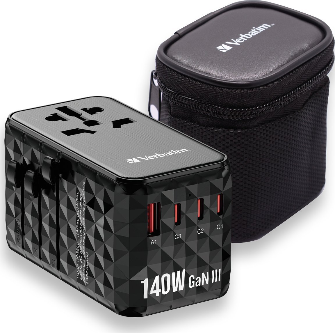 Verbatim Verbatim GaN III Uni.Travel Adap 140W Welt-zu-Welt UTA-10 32125