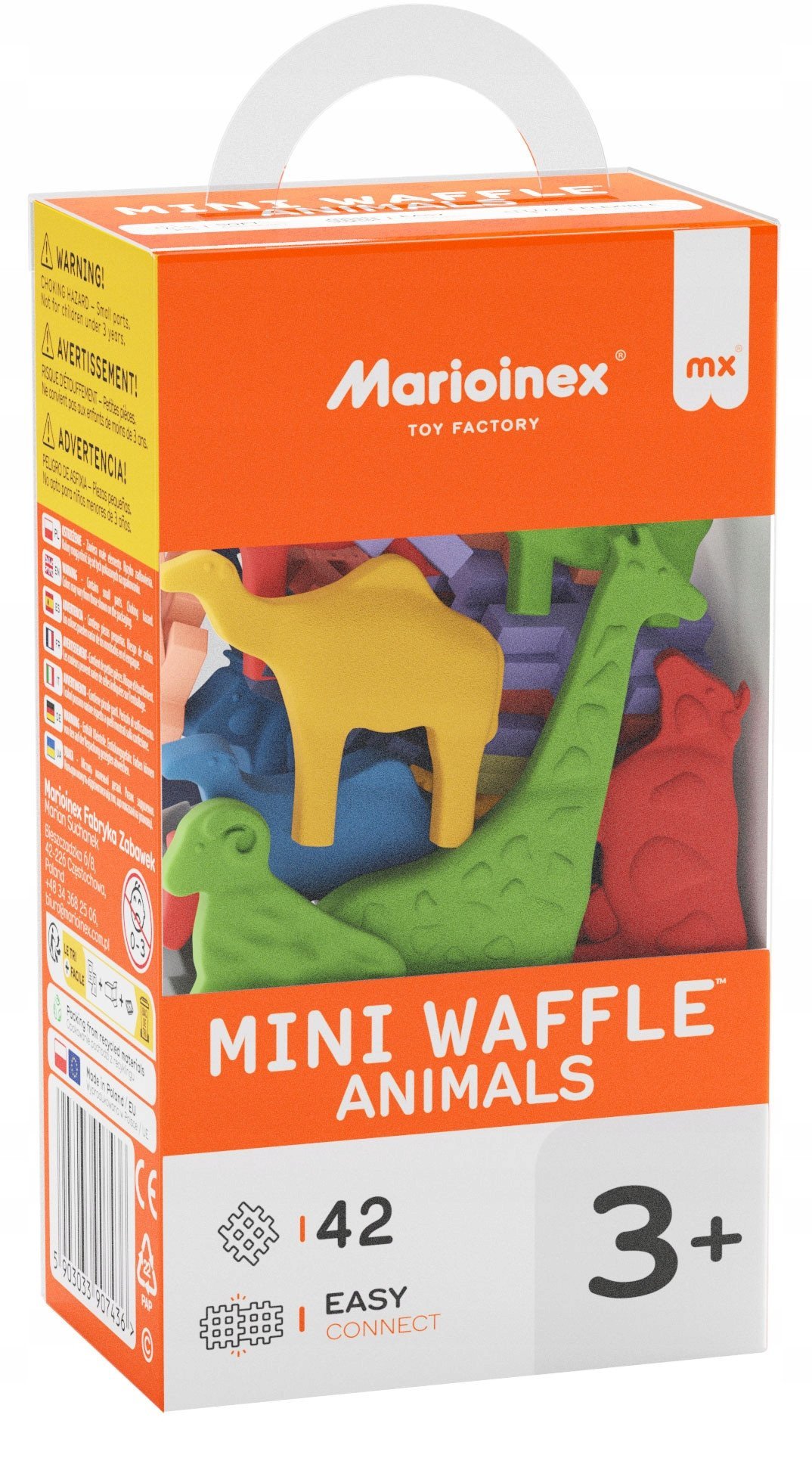 *****Klocki wafle mini Zwierzęta 42el 07436