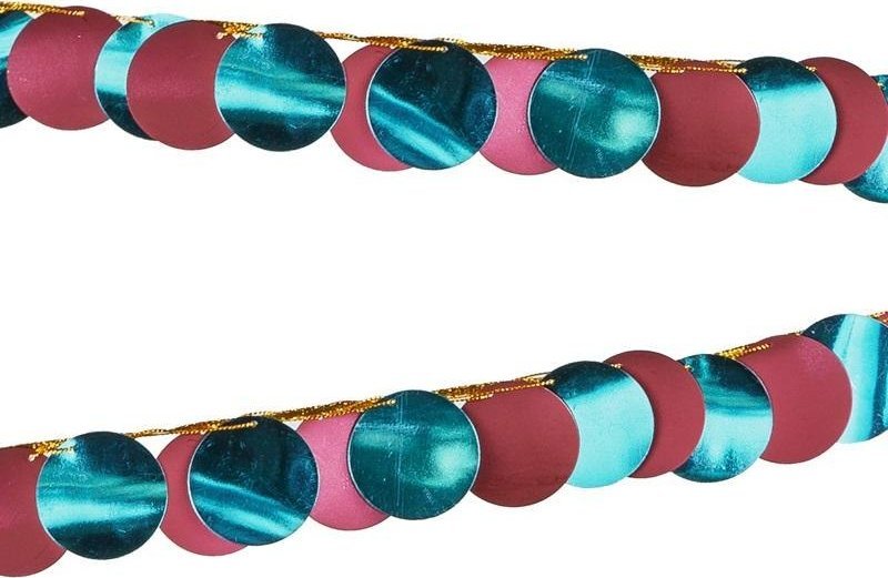 Girlanda metalizowana Kółka 2,2m