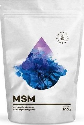 Aura Herbals Aura Herbals Organiczny Związek Siarki (MSM) w proszku - 200 g